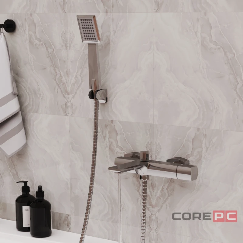 Смеситель для ванны MIXLINE МЛ27-01/ML27-01, рычажное управление, цвет хром
