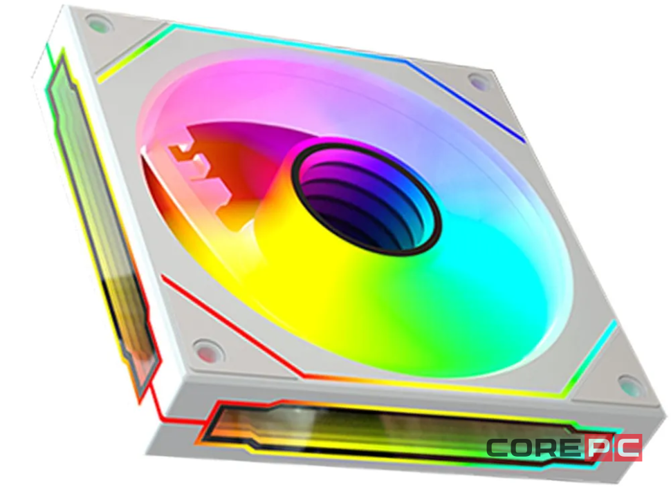 Вентилятор для корпуса Helly 4-PRO 120 мм Mirror ARGB White