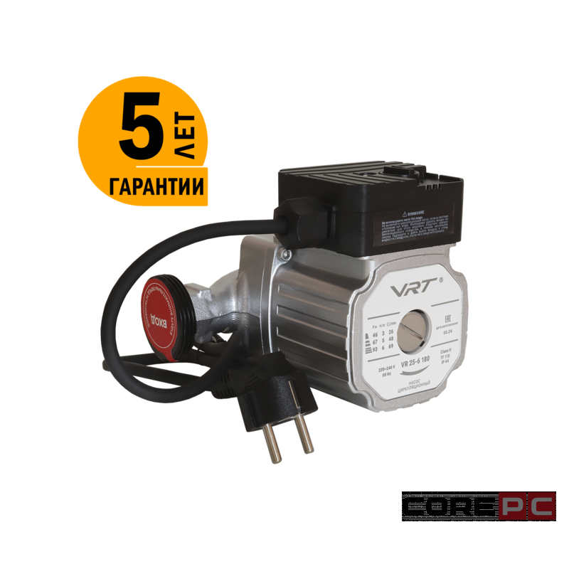 Насос циркуляционный VRT ВР.25-6.180 для отопления