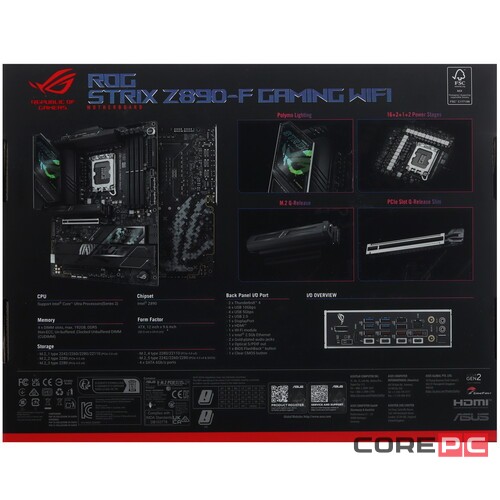 Материнская плата ASUS ROG STRIX Z890-F GAMING WIFI (90MB1I40-M0EAY0)
