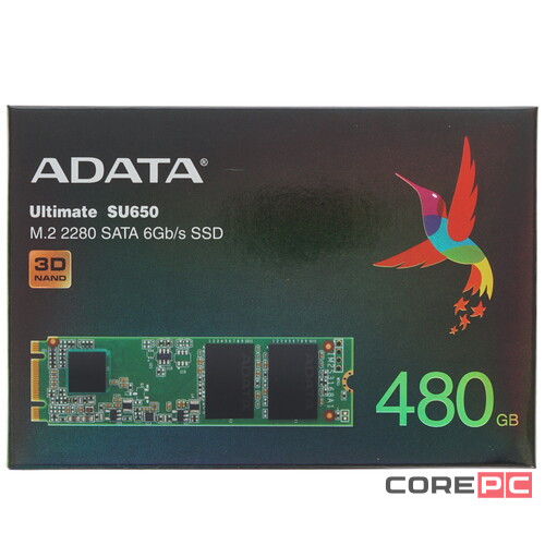 Твердотельный накопитель ADATA 480 Gb SU650 ASU650NS38-480GT-C