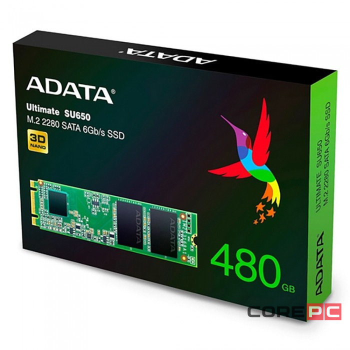Твердотельный накопитель ADATA 480 Gb SU650 ASU650NS38-480GT-C