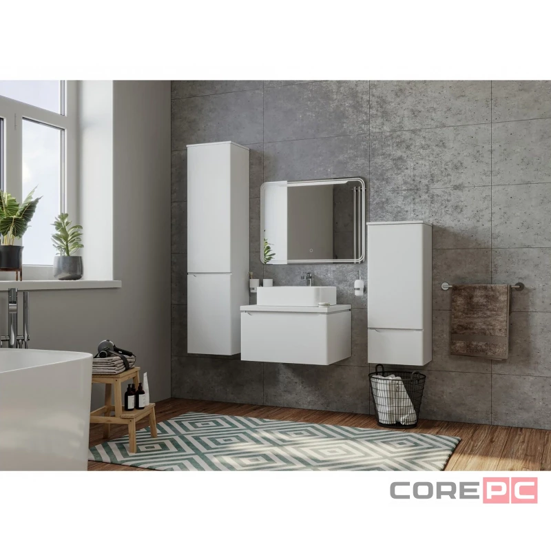 Зеркало MIXLINE Виктория 900х800 (ШВ) сенсорный выкл, светодиодная подсветка