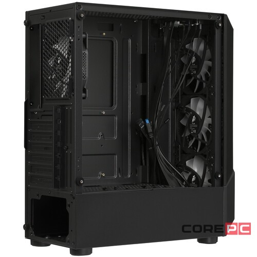 Компьютерный корпус 1STPLAYER FIREROSE F3-A Black (F3-A-BK-4F1)
