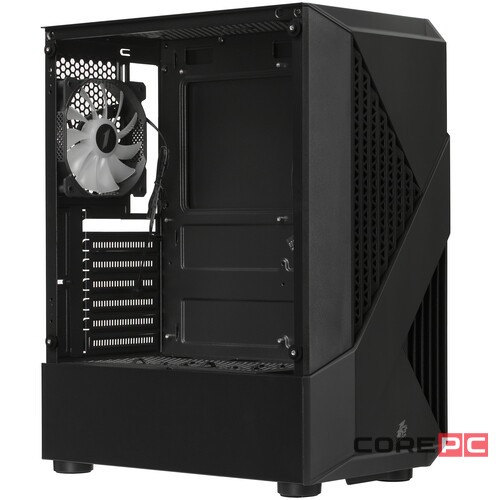 Компьютерный корпус 1STPLAYER FIREROSE F3-A Black (F3-A-BK-4F1)