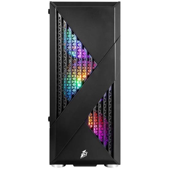 Компьютерный корпус 1STPLAYER FIREROSE F3-A Black (F3-A-BK-4F1)