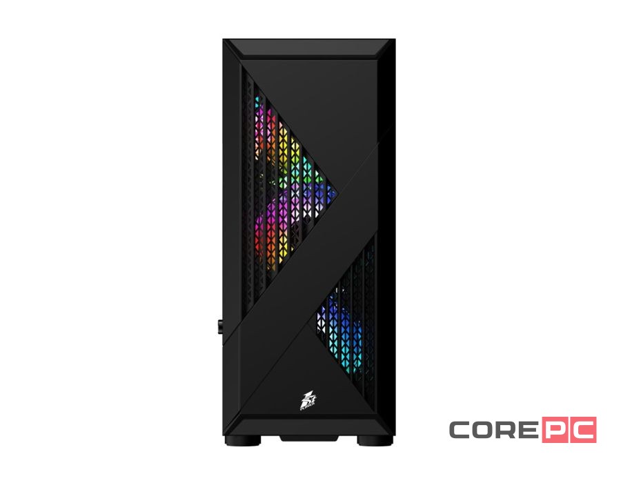 Компьютерный корпус 1STPLAYER FIREROSE F3-A Black (F3-A-BK-4F1)