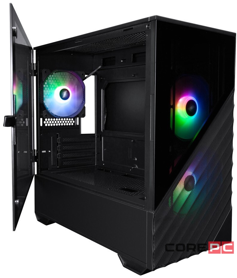 Компьютерный корпус 1STPLAYER DK D7 ARGB Black (D7-BK-3F7)