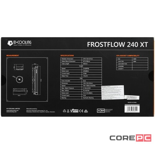 Система жидкостного охлаждения для процессора ID-COOLING FROSTFLOW 240 XT