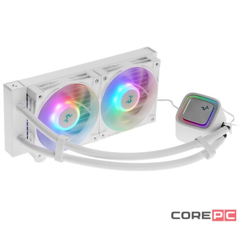 Система жидкостного охлаждения для процессора Deepcool LS520 WH ARGB R-LS520-WHAMNT-G-1 PWM