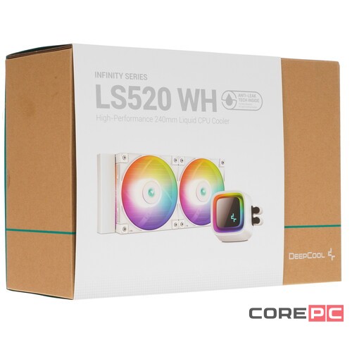 Система жидкостного охлаждения для процессора Deepcool LS520 WH ARGB R-LS520-WHAMNT-G-1 PWM