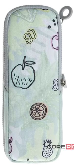 Пенал Xiaomi 90 Points NINETYGO Smart School Pencil Case на молнии (зеленые фрукты)