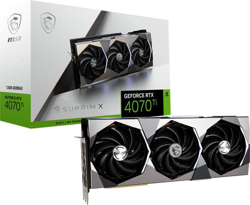 Видеокарта MSI (RTX 4070 Ti SUPRIM SE 12G) GeForce RTX 4070 TI 12GB SUPRIM SE