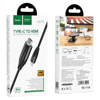 Кабель-переходник Hoco UA16 Type-C (папа) на HDMI 4K (папа) 2м чёрный