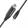 Кабель-переходник Hoco UA16 Type-C (папа) на HDMI 4K (папа) 2м чёрный