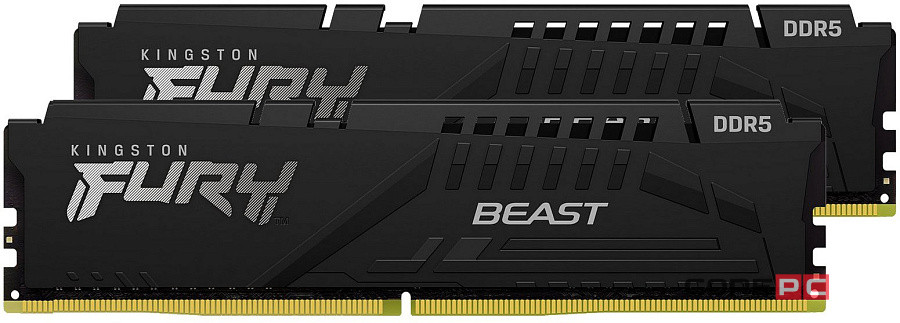Оперативная память 32 Gb 6400 MHz Kingston FURY Beast Black (KF564C32BBK2-32)