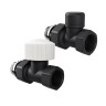 Набор термостатический прямой Royal Thermo Design 1/2quot;М30х1,5 (Черный)