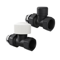 Набор термостатический прямой Royal Thermo Design 1/2quot;М30х1,5 (Черный)