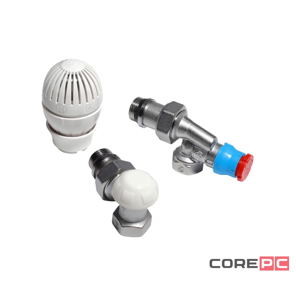 Комплект Giacomini подключения радиаторов термост. угловой осевой DN15 PN10, R470FX023