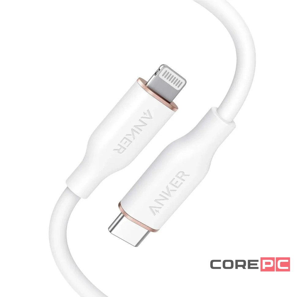 Usb Кабель-зарядка Type-C на Lightning Anker 641 PowerLine III (A8662621) 20W 0,9м белый