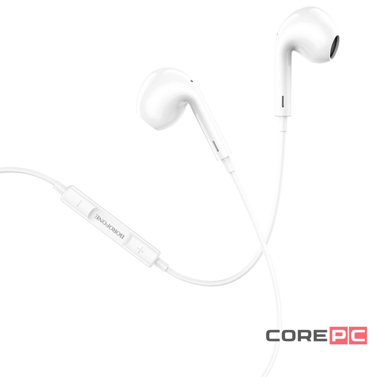 Стереонаушники Borofone BM30 Max Lightning 1.2м белые