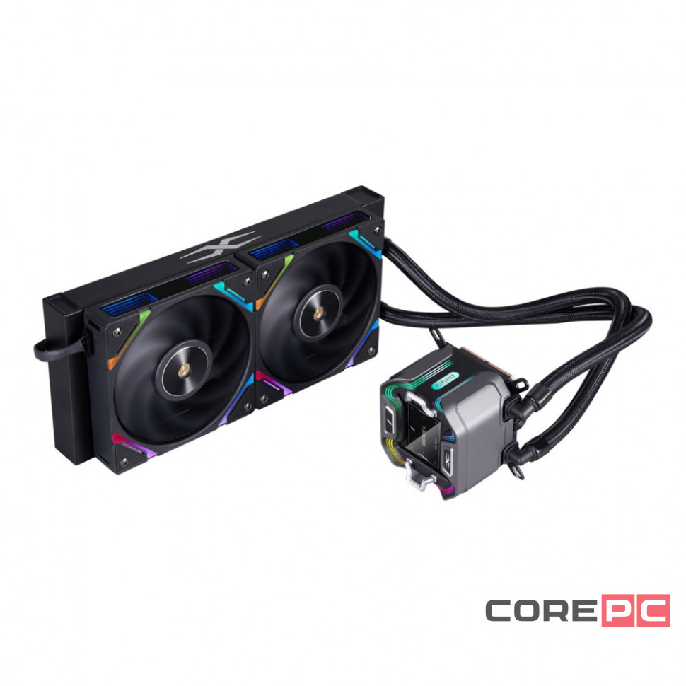 Система жидкостного охлаждения для процессора 1STPLAYER X-240 ARGB Black (X-240-BK)