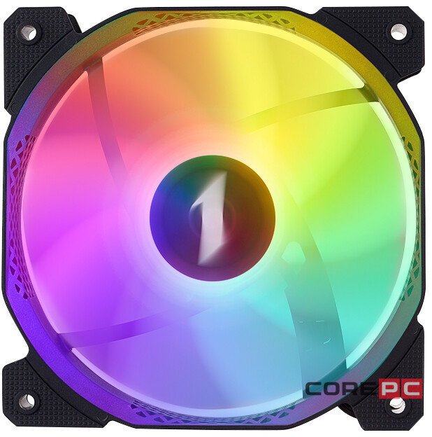 Вентилятор для корпуса 1STPLAYER F1R Reverse FRGB Black (F1R-BK-3P)