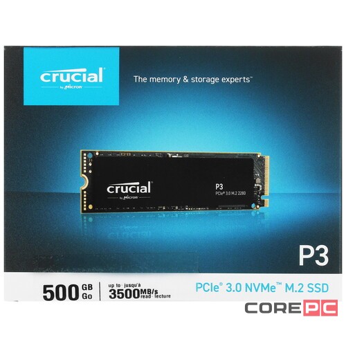 Твердотельный накопитель CRUCIAL 500 Gb CT500P3SSD8