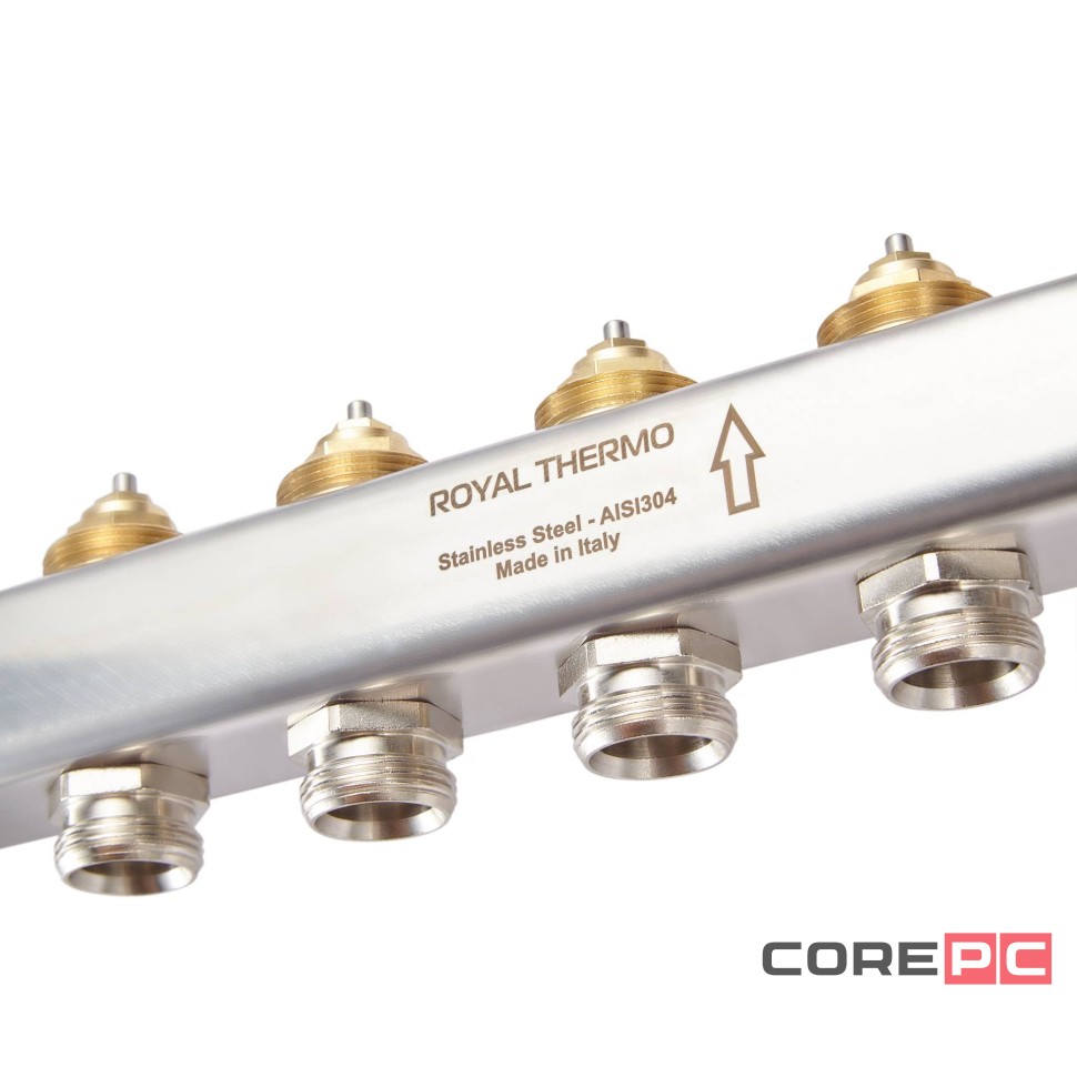 Коллектор нерж. в сборе универсальный 1quot; ВР-3/4quot; НР, 11 выходов