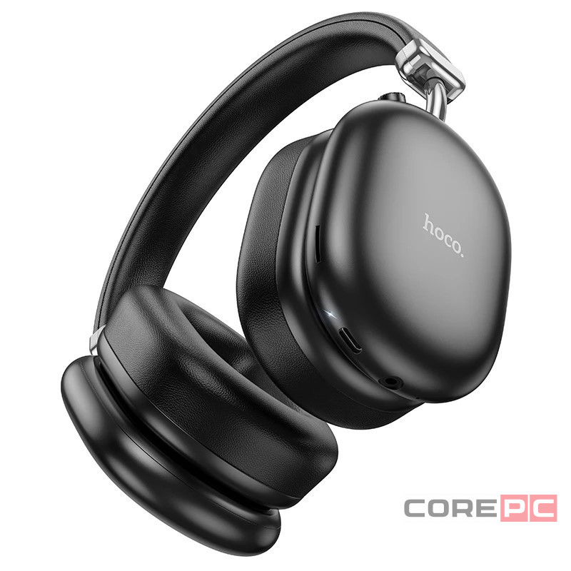 Стереонаушники Bluetooth полноразмерные Hoco W35 Max ANC BT5.3/45ч черные