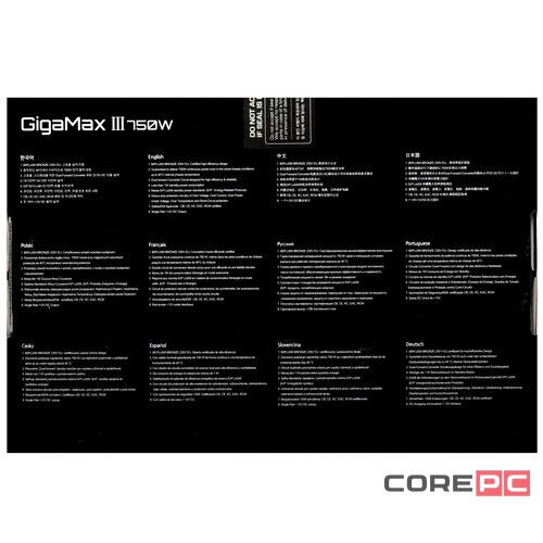 Блок питания Zalman 750W ZM750-GV3 16 Pin (PCIe 5.0 Connector Cable Details)