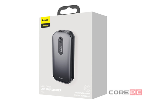 Baseus Super Energy Pro Car Jump Starter 12000mAh,5V/3A，Paak current1000A）(CRJS03-01) Black