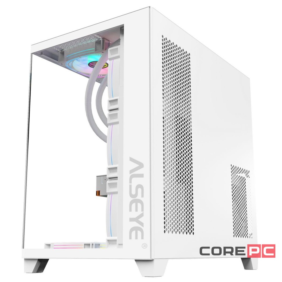 Компьютерный корпус ALSEYE Paladin-W (4 fans ARGB) TG White
