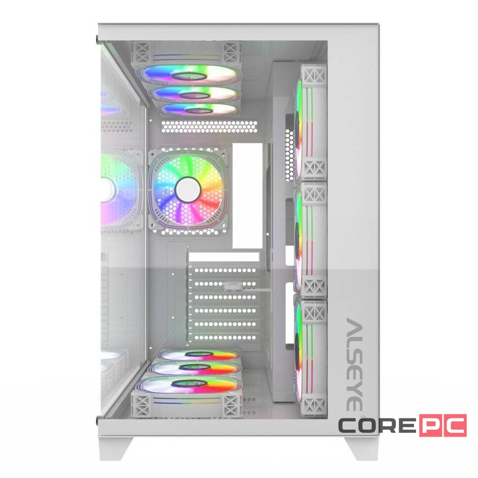 Компьютерный корпус ALSEYE Paladin-W (4 fans ARGB) TG White