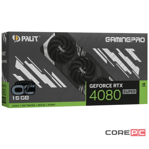 Видеокарта Palit (NED408ST19T2-1032A) GeForce RTX 4080 SUPER 16GB GAMINGPRO OC
