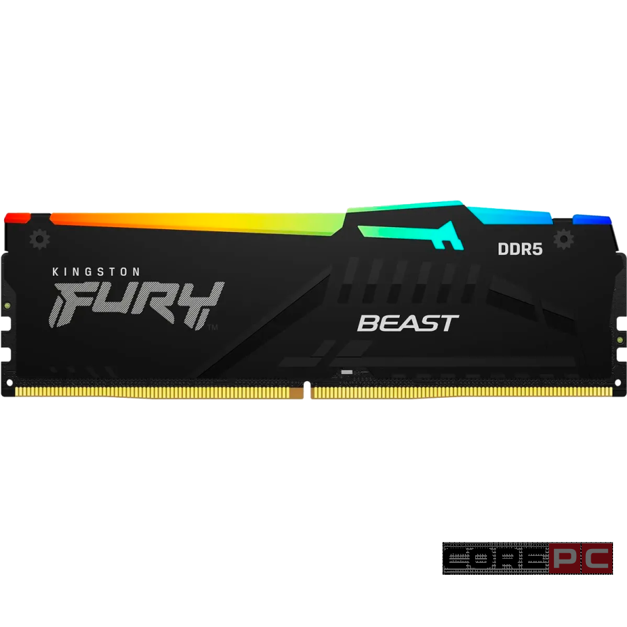 Оперативная память 16 Gb 6400 MHz Kingston FURY Beast RGB Black KF564C32BBEA-16