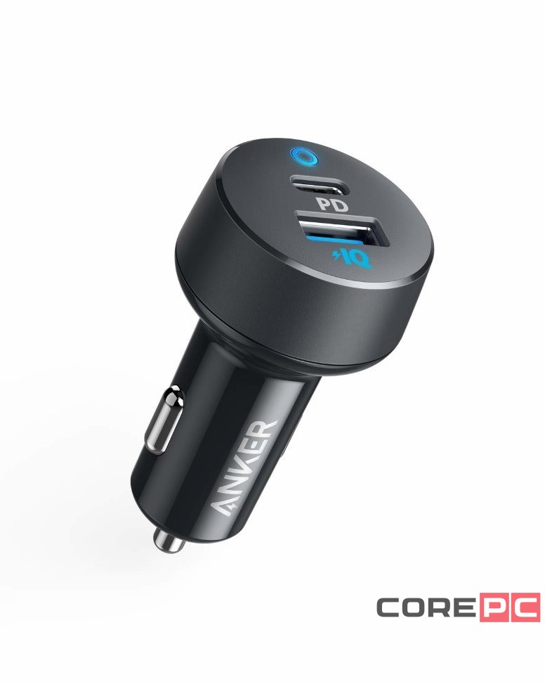 Автомобильное заряд. устр. Anker 1USB/1C 20W (A2720) черное