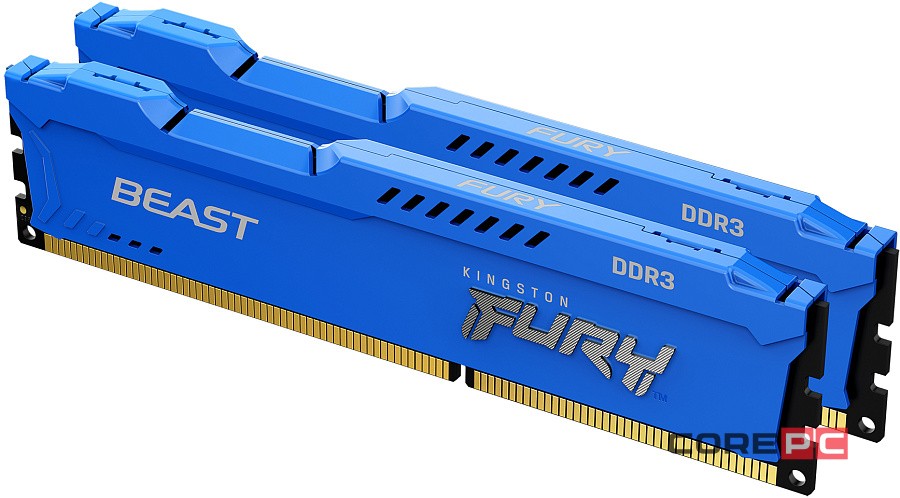 Оперативная память 16 Gb 1600 MHz Kingston FURY Beast PnP Blue (KF316C10BK2/16)