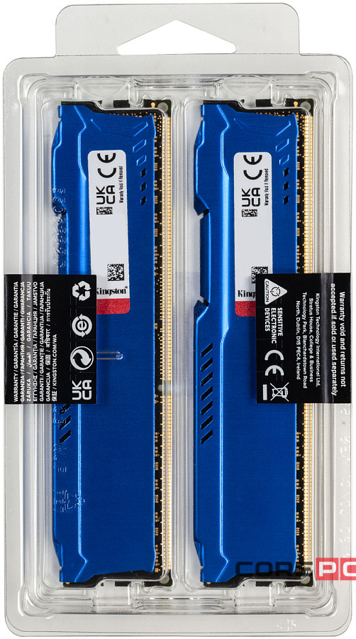 Оперативная память 16 Gb 1600 MHz Kingston FURY Beast PnP Blue (KF316C10BK2/16)