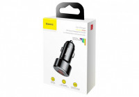 Автомобильное заряд. устр. Baseus 1USB/1C 45W (CCMLC20C-01) черный перламутр