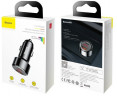 Автомобильное заряд. устр. Baseus 1USB/1C 45W (CCMLC20C-01) черный перламутр