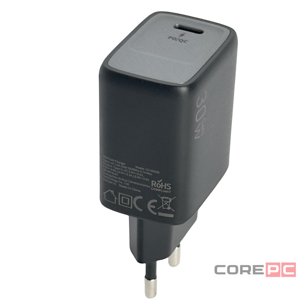 Сетевое зар. устр. Keephone Mixeed KP-EB007 1C 30W Gan с кабелем Type-C на Type-C черное
