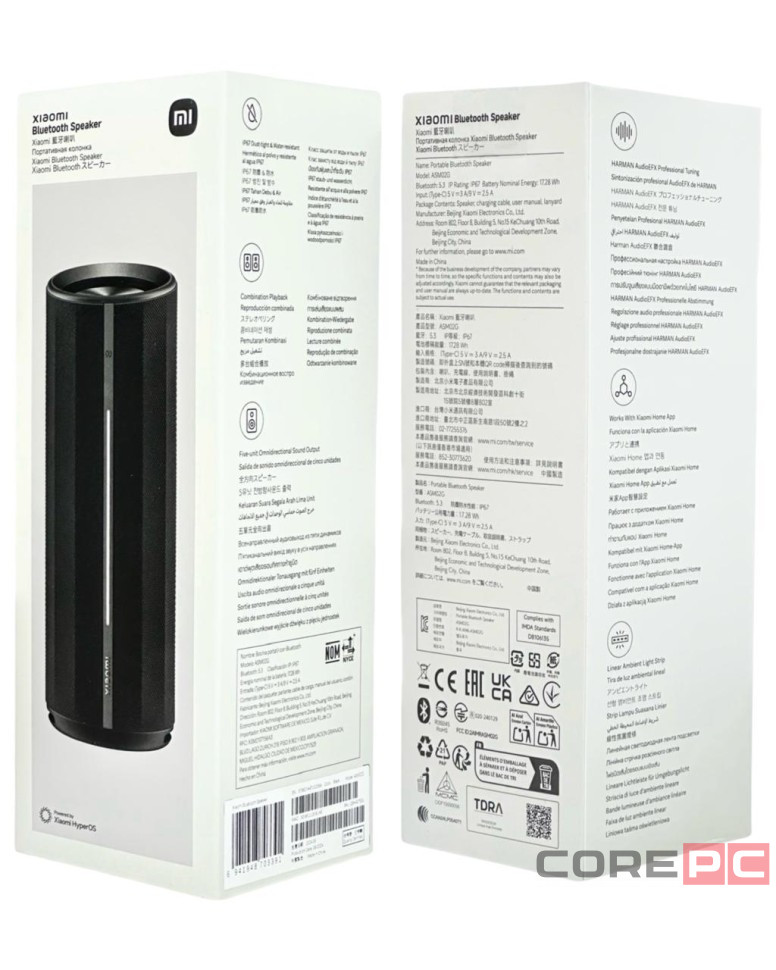 Bluetooth колонка Xiaomi Speaker BT5.3/IP67 HyperOS ASM02G черный