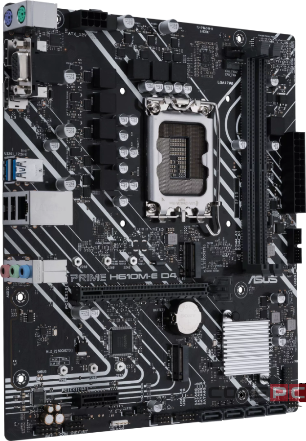 Материнская плата ASUS H610M-E D4 CSM (90MB19N0-M1EAYC)