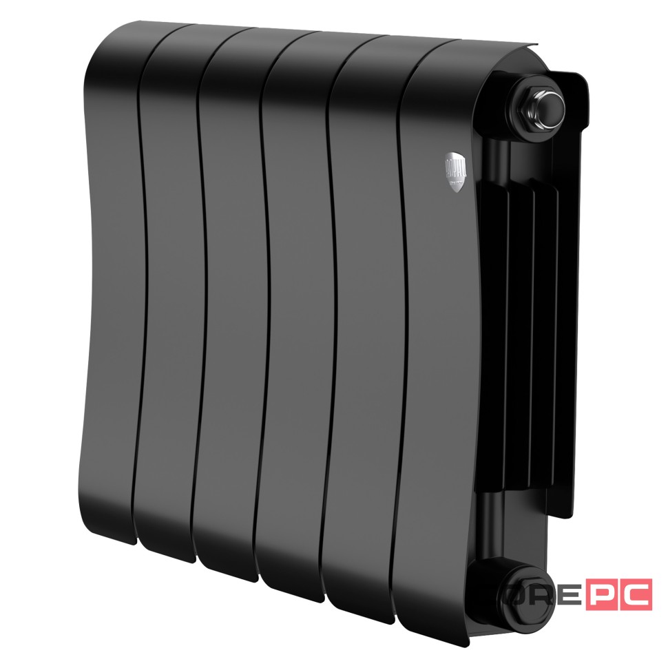 Радиатор биметаллический Royal Thermo Infinity 300 Noir Sable - 6 секц.
