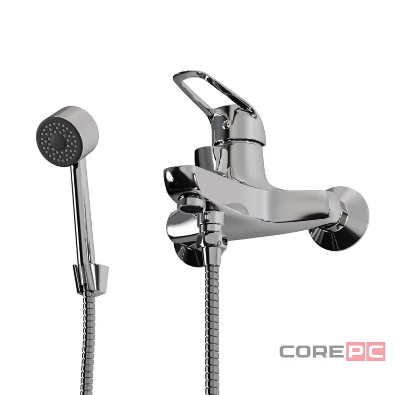 Смеситель для ванны MIXLINE МЛ05-01/ML05-01, рычажное управление, цвет хром