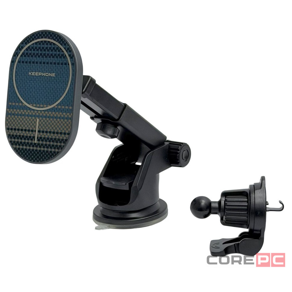 Держатель c беспроводной зарядкой на торпеду/воздуховод Keephone Seanova Moonrise