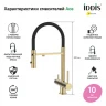 Смеситель для кухни Iddis ACEMGFFi05, рычажное управление, цвет золото матовое