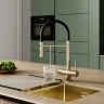 Смеситель для кухни Iddis ACEMGFFi05, рычажное управление, цвет золото матовое