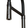Смеситель для кухни MIXLINE МЛНС-0402Г/MLSS-0402BL черный, рычажное управление, цвет черный графит